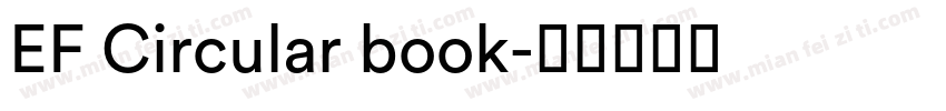 EF Circular book字体转换